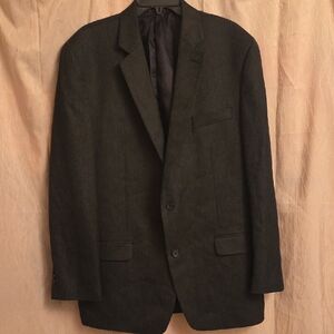 Izod Men's Dark Charcoal Two-Button Blazer